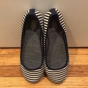 Dr. Scholl’s Striped Canvas Ballet Flat